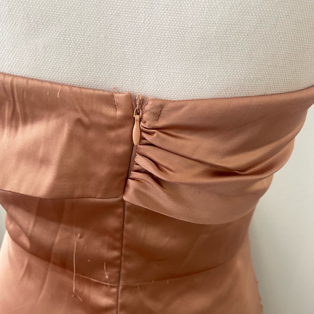 Elegant Satin Gown in Copper - Picture 6 of 8